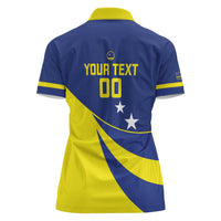 Custom Baseball Curacao Women Polo Shirt Go Champions Korsou Curve Vibes - Wonder Print Shop