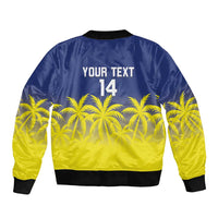 Custom Baseball Curacao Bomber Jacket 2025 Korsou de Palmbomen - Wonder Print Shop