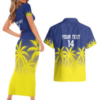 Custom Baseball Curacao Couples Matching Short Sleeve Bodycon Dress and Hawaiian Shirt 2025 Korsou de Palmbomen - Wonder Print Shop