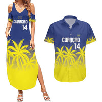 Custom Baseball Curacao Couples Matching Summer Maxi Dress and Hawaiian Shirt 2025 Korsou de Palmbomen - Wonder Print Shop