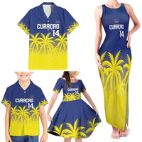 Custom Baseball Curacao Family Matching Tank Maxi Dress and Hawaiian Shirt 2025 Korsou de Palmbomen - Wonder Print Shop