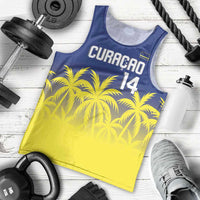 Custom Baseball Curacao Men Tank Top 2025 Korsou de Palmbomen - Wonder Print Shop