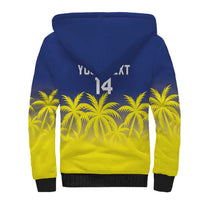 Custom Baseball Curacao Sherpa Hoodie 2025 Korsou de Palmbomen - Wonder Print Shop