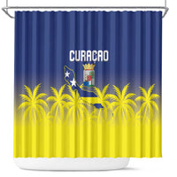 Baseball Curacao Shower Curtain 2025 Korsou de Palmbomen - Wonder Print Shop