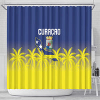 Baseball Curacao Shower Curtain 2025 Korsou de Palmbomen - Wonder Print Shop