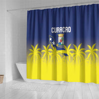 Baseball Curacao Shower Curtain 2025 Korsou de Palmbomen - Wonder Print Shop