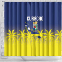 Baseball Curacao Shower Curtain 2025 Korsou de Palmbomen - Wonder Print Shop
