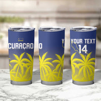 Custom Baseball Curacao Tumbler Cup 2025 Korsou de Palmbomen - Wonder Print Shop