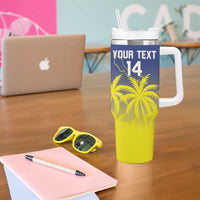 Custom Baseball Curacao Tumbler With Handle 2025 Korsou de Palmbomen - Wonder Print Shop