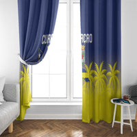 Baseball Curacao Window Curtain 2025 Korsou de Palmbomen - Wonder Print Shop