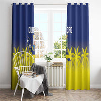 Baseball Curacao Window Curtain 2025 Korsou de Palmbomen - Wonder Print Shop