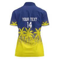 Custom Baseball Curacao Women Polo Shirt 2025 Korsou de Palmbomen - Wonder Print Shop