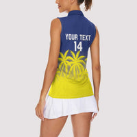 Custom Baseball Curacao Women Sleeveless Polo Shirt 2025 Korsou de Palmbomen - Wonder Print Shop