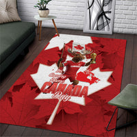 Canada Day Proud 2026 Area Rug Canadian Moose Soccer Is Coming Home