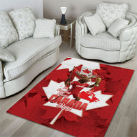 Canada Day Proud 2026 Area Rug Canadian Moose Soccer Is Coming Home