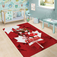 Canada Day Proud 2026 Area Rug Canadian Moose Soccer Is Coming Home