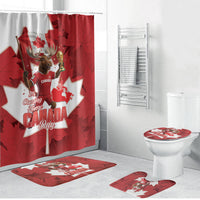 Canada Day Proud 2026 Bathroom Set Canadian Moose Soccer Is Coming Home