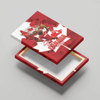 Canada Day Proud 2026 Canvas Wall Art Canadian Moose Soccer Is Coming Home