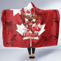 Canada Day Proud 2026 Hooded Blanket Canadian Moose Soccer Is Coming Home