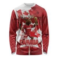 Canada Day Proud 2026 Long Sleeve Shirt Canadian Moose Soccer Is Coming Home