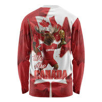 Canada Day Proud 2026 Long Sleeve Shirt Canadian Moose Soccer Is Coming Home