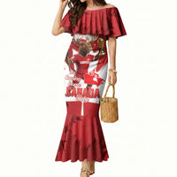 Canada Day Proud 2026 Mermaid Dress Canadian Moose Soccer Is Coming Home