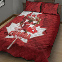Canada Day Proud 2026 Quilt Bed Set Canadian Moose Soccer Is Coming Home