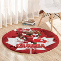 Canada Day Proud 2026 Round Carpet Canadian Moose Soccer Is Coming Home