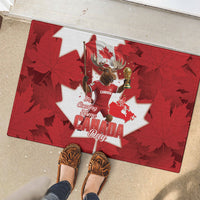 Canada Day Proud 2026 Rubber Doormat Canadian Moose Soccer Is Coming Home