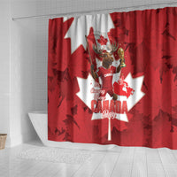 Canada Day Proud 2026 Shower Curtain Canadian Moose Soccer Is Coming Home