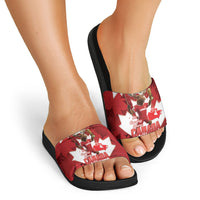 Canada Day Proud 2026 Slide Sandals Canadian Moose Soccer Is Coming Home