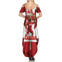 Canada Day Proud 2026 Summer Maxi Dress Canadian Moose Soccer Is Coming Home