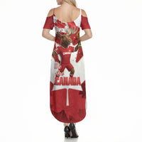 Canada Day Proud 2026 Summer Maxi Dress Canadian Moose Soccer Is Coming Home