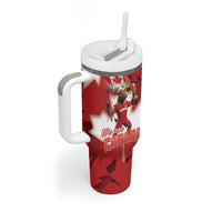 Canada Day Proud 2026 Tumbler With Handle Canadian Moose Soccer Is Coming Home