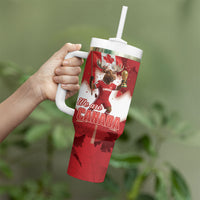 Canada Day Proud 2026 Tumbler With Handle Canadian Moose Soccer Is Coming Home
