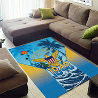 US Virgin Islands Independence Day Area Rug 1848 Proud Palm Tropical Style