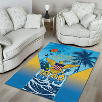 US Virgin Islands Independence Day Area Rug 1848 Proud Palm Tropical Style