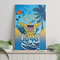 US Virgin Islands Independence Day Canvas Wall Art 1848 Proud Palm Tropical Style