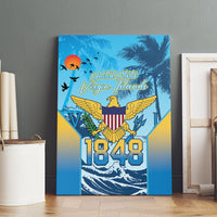 US Virgin Islands Independence Day Canvas Wall Art 1848 Proud Palm Tropical Style
