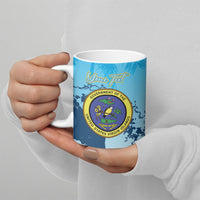 US Virgin Islands Independence Day Personalized Ceramic Mug 1848 Proud Palm Tropical Style