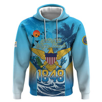 US Virgin Islands Independence Day Personalized Hoodie 1848 Proud Palm Tropical Style