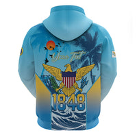 US Virgin Islands Independence Day Personalized Hoodie 1848 Proud Palm Tropical Style