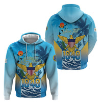 US Virgin Islands Independence Day Personalized Hoodie 1848 Proud Palm Tropical Style