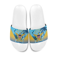 US Virgin Islands Independence Day Slide Sandals 1848 Proud Palm Tropical Style