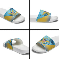 US Virgin Islands Independence Day Slide Sandals 1848 Proud Palm Tropical Style