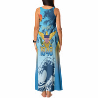 US Virgin Islands Independence Day Personalized Tank Maxi Dress 1848 Proud Palm Tropical Style