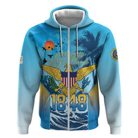 US Virgin Islands Independence Day Personalized Zip Hoodie 1848 Proud Palm Tropical Style