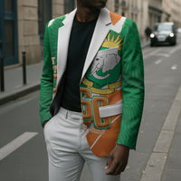 Cote d'Ivoire Independence Day Personalized Blazer 1960 Proud Coat Of Arms Grunge Style