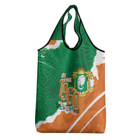 Cote d'Ivoire Independence Day Grocery Bag 1960 Proud Coat Of Arms Grunge Style