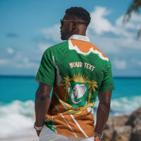 Cote d'Ivoire Independence Day Personalized Hawaiian Shirt 1960 Proud Coat Of Arms Grunge Style LT14